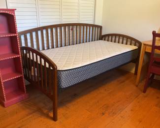 Wood daybed with Sealy twin mattress