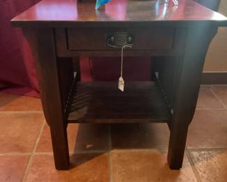 Side table with drawer-22x24x22