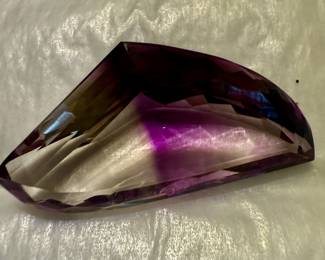 79 carat free form cut Ametrine 