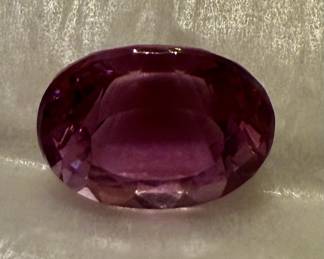 Large 12 carat intense pink Kunzite