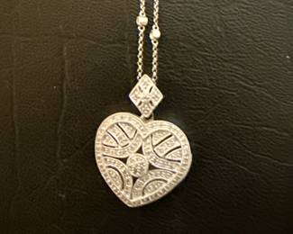 Diamonds and white gold