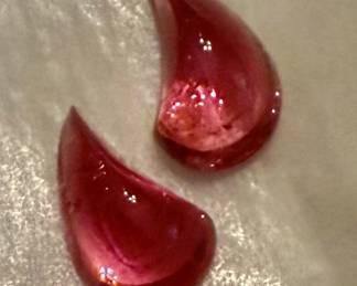 Pair of vivid buff top Pink Tourmalines 4.5 carat