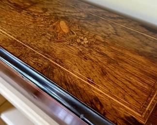 Walnut inlay box 1800s