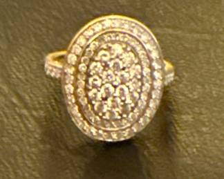 Gorgeous large vintage diamond ring!