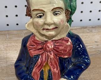 Majolica Figural Boy Bank