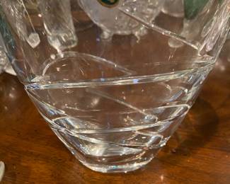 Waterford Crystal Ballet Ribbon Vase, Waterford Label