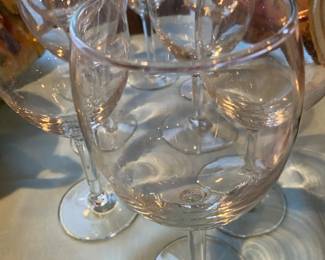 Crate Barrel Crystal Wine Stemware
