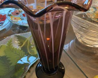 Vintage Hand Blown Vase/Marshall Fields
