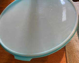 Vintage Tupperware Fix N Mix, Turquoise Bowl with Lid