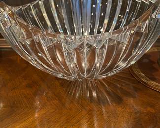 Mikasa HEAVY Ribbed Crystal Coronation Centerpiece