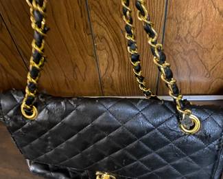 Chanel Authentic Lambskin Leather NEEDS REPAIR. FOUND AS IS.