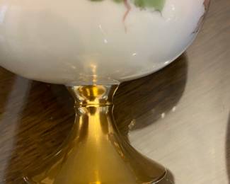 Antique D&E Royal Austria Hand Decorated Footed Cups