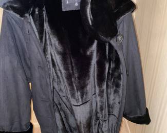 Portrait Faxu Fur Trim, Winter Coat with Hood