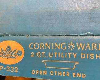 Vintage Corning Ware 2 Qt Utility Dish Box