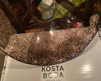 Kosta Boda Tellus Crystal Centerpiece Designed By Anna Ehrner( no box)
