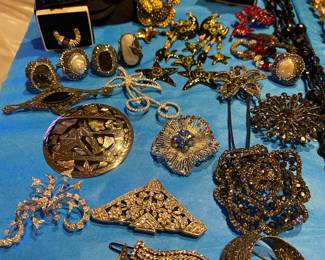 Costume Jewels!! Sterling, Sterling Marcasite, Rings, Brooch's