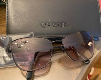 Chanel Sun Glasses/Case