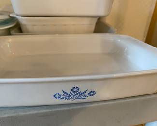 Corning Ware Utility Dish, Blue Cornflower