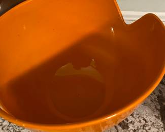 Mid Century Orange Serve Bowl