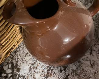 1970's Brown Ball Jug