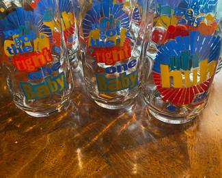 Vintage Uh Huh You got the Right one Baby Glasses, Diet Pepsi