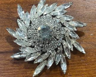 Weiss Rhinestone Brooch