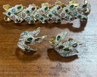 Joseph Mazer Multi Stone Earrings & Bracelet