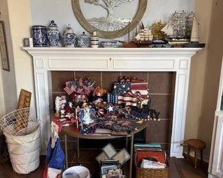 Red, White Blue Decor