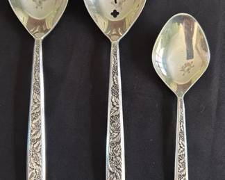 Three Sterling Silver Spoons 168.15g Total Valencia by International Silver