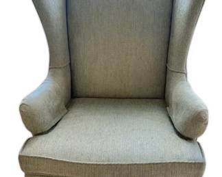 Light Green Traditional Wingback Accent Chair