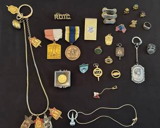 Vintage Ohio University Pins, Athletic Award Pendants, More