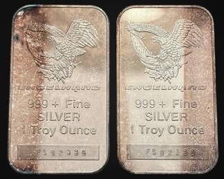 Engelhard .999 Fine Silver Bars, 1 oz
