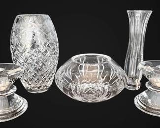 Crystal Glass Vases Candle Holders
