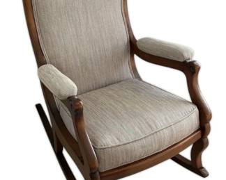 Carved Wooden Traditional Rocking Chair