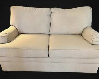 Ethan Allen Beige Loveseat