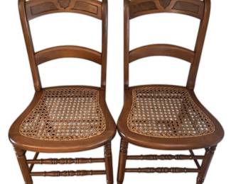 Two Cane Seat Chairs