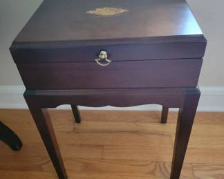 Mahogany inlaid box table Beautiful condition