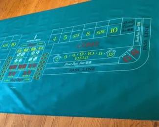 14 ft. Flamingo Hilton Craps Table Felt