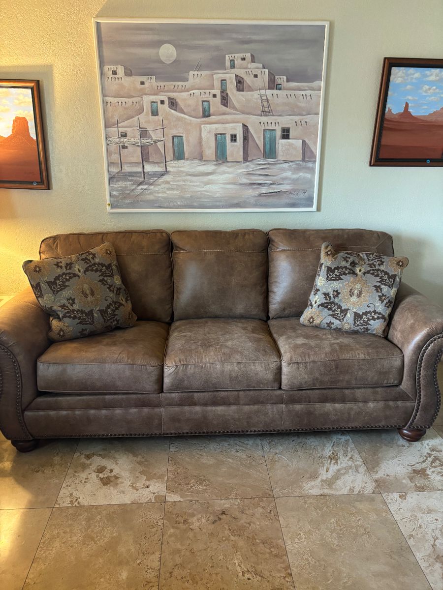 Leather Couch - like new 