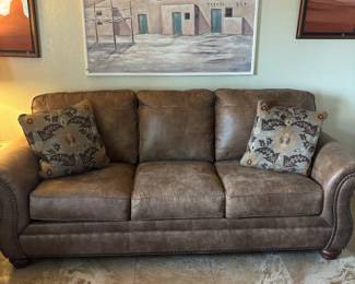 Leather Couch - like new 