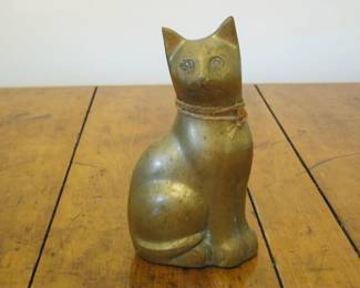 Brass Cat Doorstop