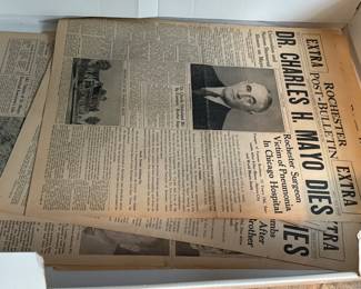VINTAGE ROCHESTER MINNESOTA NEWSPAPERS