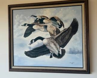GEESE ON CANVAS