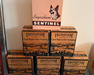 ANTIQUE INGRAHAM ALARM CLOCKS IN ORIGINAL BOXES