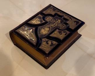 LARGE ANTIQUE HOLY BIBLE