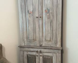 ANTIQUE CORNER CABINET