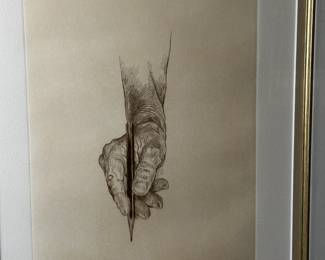 Norman Rockwell self portrait (signed with letter of authenticity