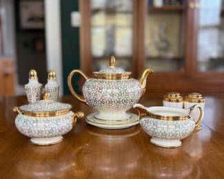 MCM | Mid century modern Eggshell Nautilus tea set