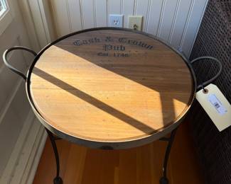 Living room barrel tray