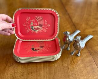 MCM | Mid century modern appetizer plates | salt & pepper